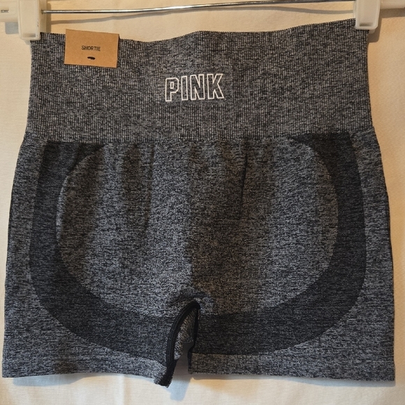 PINK Victoria's Secret High Waist Gray Shortie Shorts Size Small - Picture 2 of 5